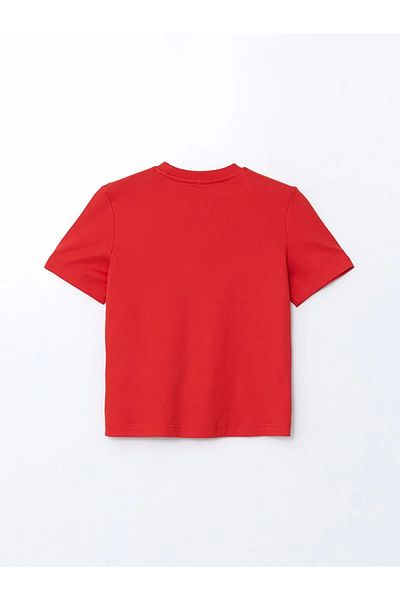 LC Waikiki Lc Waiki Vision Red Crew Neck Women's T-Shirt
