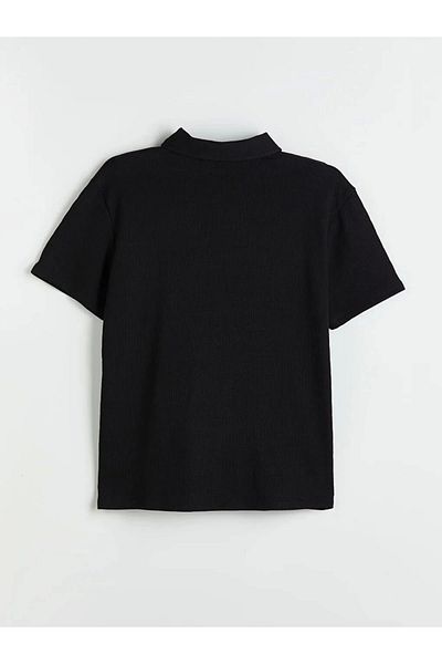 LC Waikiki Lc Waiki Vision Black Polo Neck Men's T-Shirt