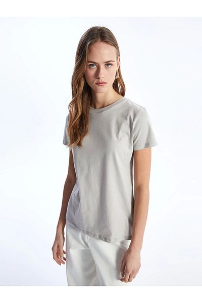 LC Waikiki Lc Waiki Vision Crew Neck Plain Short Sleeve Women's T-Shirt
