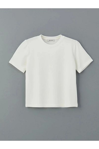 LC Waikiki Lc waiki vision black bicycle collar women's t-shirt