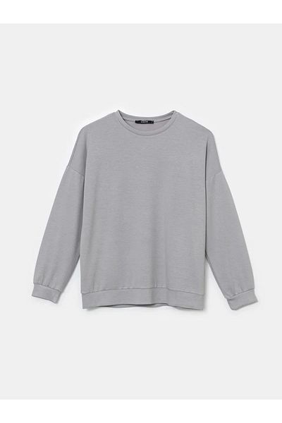LC Waikiki Lc Waiki Xside Gray Crew Neck Women's Sweatshirt