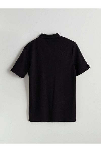 LC Waikiki Lc Waiki Natuvera Modal Blended Polo Neck Basic Men's T-Shirt