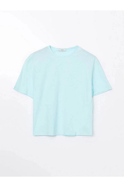LC Waikiki Lc Waiki Eco Ecru Crew Neck Oversize Women's T-Shirt