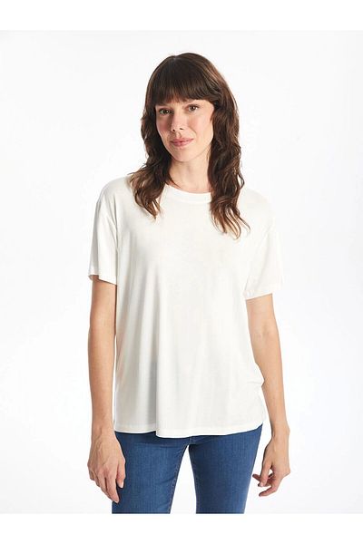 LC Waikiki Lc Waiki Crew Neck Plain Short Sleeve Women's T-Shirt