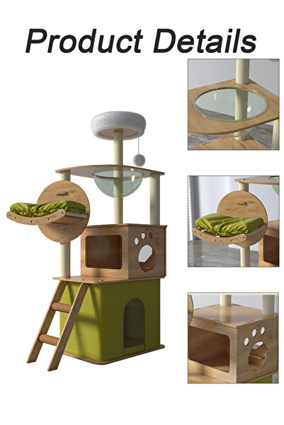 KidLe Cat Climbing Frame Cat Tree Cat Scratching Post Cat Toys