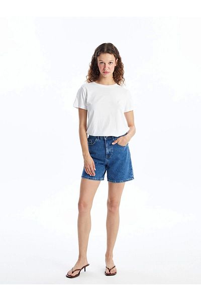 LC Waikiki Lc Waiki Crew Neck Plain Short Sleeve Women's T-Shirt