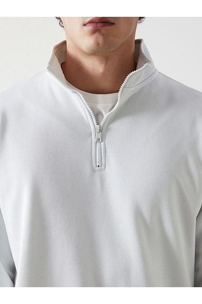 LC Waikiki Lc Waiki Stand Collar Long Sleeve Thick Men's Sweatshirt