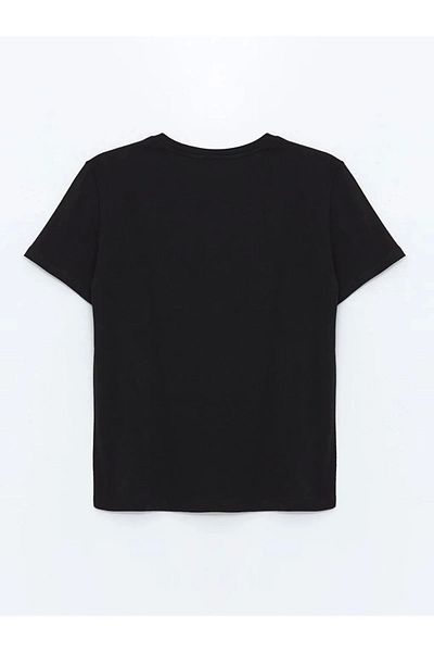 LC Waikiki Lc Waiki Xside New Black Crew Neck Women's T-Shirt