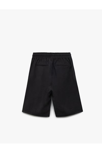 Koton New Season Viscose Pocket Detailed Basic Shorts with Laces at the Waist
