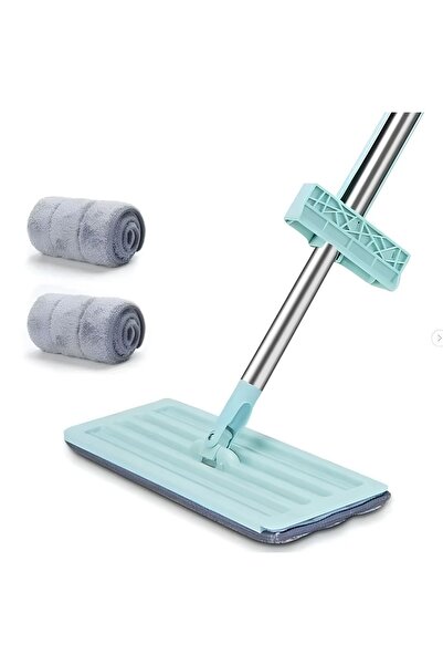 HALL BREATHE Mikrofiber Bezli Çok Amaçlı Yer ve Duvar Silme Paspas Seti, Hedi...