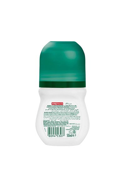 Borotalco 48h Extra-Dry Original Roll-On Deodorant for Women – 50ml | Long-Lasting Care