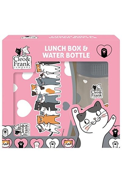 OEM Sada sendvičovej krabičky a fľaše na vodu, Derform ZSBACF39, mačiatka