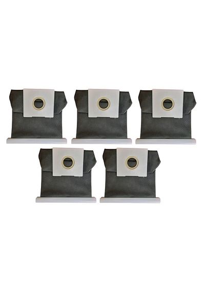 DAO Set 5 saci universali pentru aspirator, material textil lavabil, refolosibil, gri
