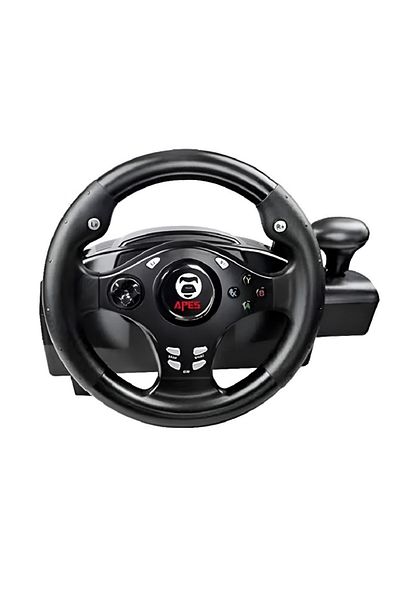 APES Racing Wheel for PlayStation 3/4 – 270° Vibration Steering Wheel with Auto Gear