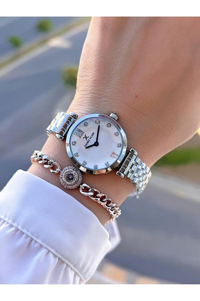 Daniel Klein Steel Cord 30 Mt Water Resistant Women Wrist Watch+Bracelet Byn.14094.1