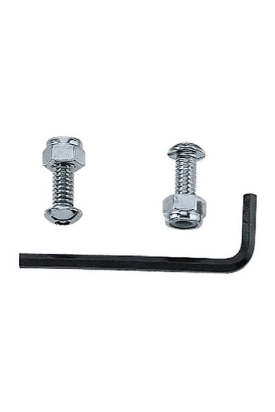 CUSTOM Accessories Anti-Theft License Plate Fasteners Chrome