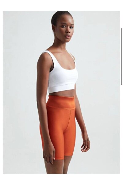 GUMMORE COLLECTİON قميص رياضي نسائي قصير من قماش السكوبا/الغوص، نصف قميص رياضي