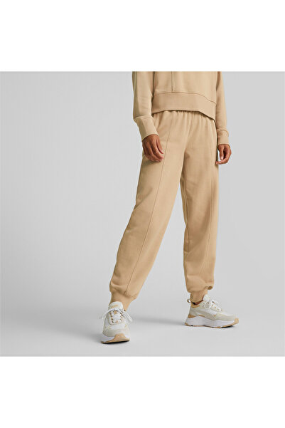 Puma Womens HER High-Waist Pants - Beige