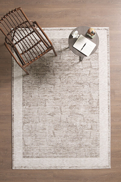 venucci home & living Olivia Premium Bambu Polyester Oturma Odası Salon Yatak odası Halısı Eskitme Vintage Halı