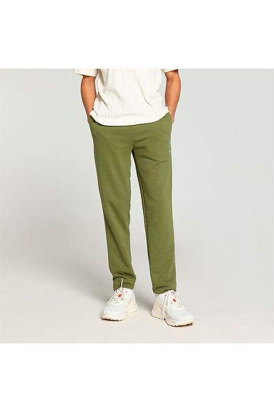Puma بنطلون رجالي x one8 Core محبوك بقصّة Slim Fit - أخضر