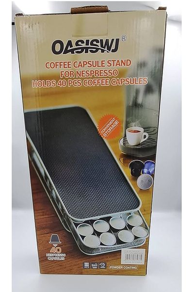 Generic 2-piece base and espresso coffee capsule holder for 40 capsules