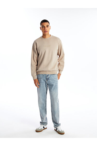 LC Waikiki Ανδρικό χοντρό φούτερ με στάμπα με λαιμόκοψη