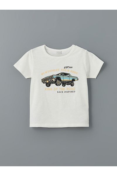 LC Waikiki Crew Neck Boys T-Shirt and Shorts