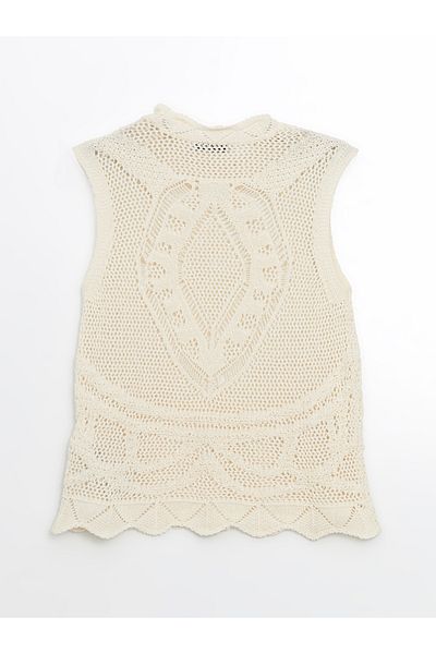 LC Waikiki Crew Neck Openwork Women's Knitwear Sweater