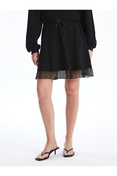 LC Waikiki Women's Elastic Waist Straight Skirt
