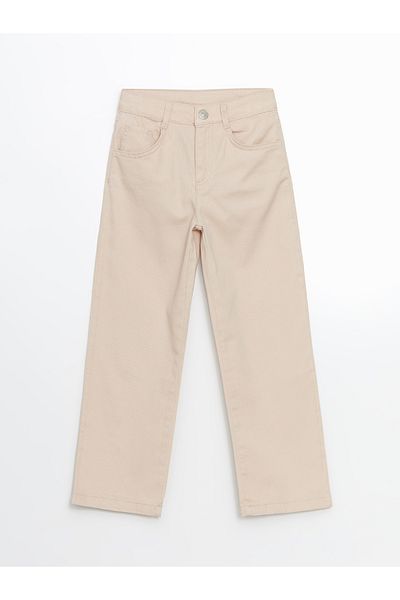 LC Waikiki Girl's Jeans Pants with Adjustable Elastic Waist