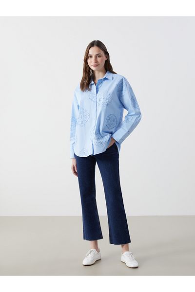LC Waikiki Cămașă de damă oversize ajurata