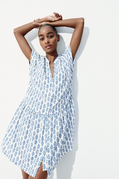 H&M Krinkle Tunik Elbise