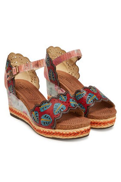 LAURA VITA Espadrile de damă multicolore LAURA VITA-FACYO 86 ROSE