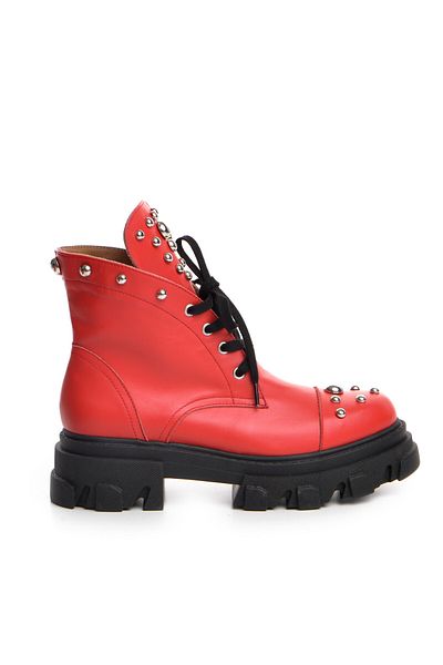Vanilla Days Ofelia Boots Smooth Leather Red