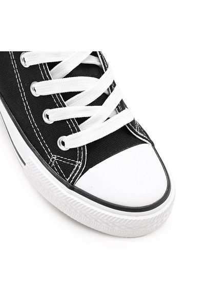 Tmall Tenisi inalti de dama,Cu talpa joasa,TD1271,Negru cu Alb