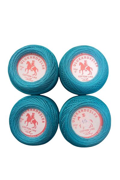 PeriStore Ulukardeşler 50 Gr Mercerized Punch Yarn Set of 4