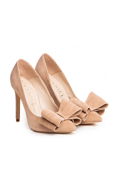 Vanilla Days Παπούτσια Catrina με σουέτ και τακούνι στιλέτο, μπεζ