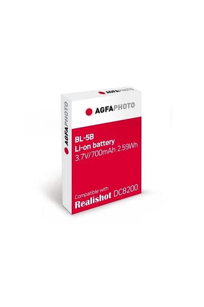 Agfa AgfaPhoto BL-5B 3.7V 700mAh Li-Ion battery for AgfaPhoto DC8200