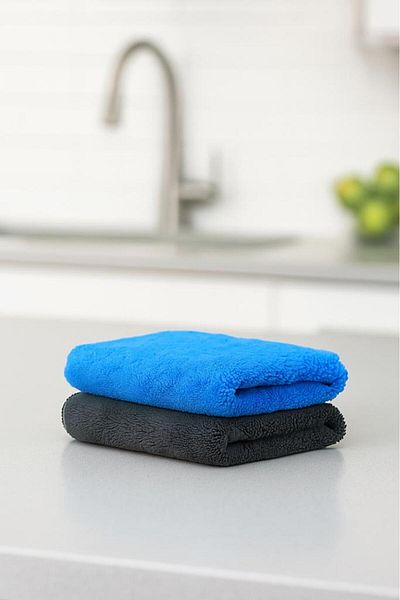Miabella Home 2 бр. микрофибърни кърпи, кърпа за сушене на кухненски кърпи, силно абсорбираща вода, кърпа за кола, кърпа за сушене