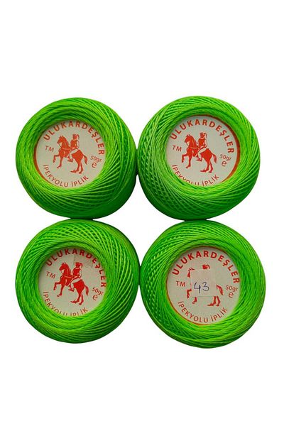 PeriStore Ulukardeşler 50 Gr Mercerized Punch Yarn Set of 4