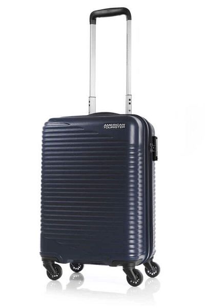 American Tourister SKYPARK 55/20 Hard-Shell Spinner Luggage – TSA Lock, Blue