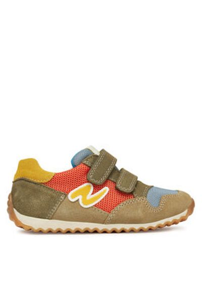 Naturino Teniși pentru băieți multicolori NATURINO-2016558 01 SAMMY 2 VL PORTOCALIU-CELESTE S