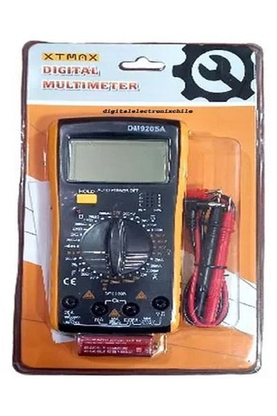 Generic Digital Multimeter Voltmeter Ammeter with Capacitance Resistance Test Buttons