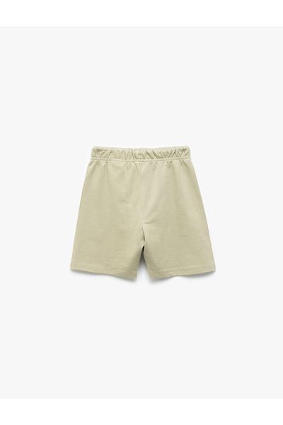 Koton Cotton Lace-Up Waist Basic Shorts