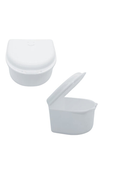 POLYWAX Diş Protez Kutusu 2 Adet - Büyük Boy - Beyaz