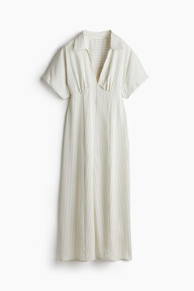 H&M Gabardin Gömlek Elbise