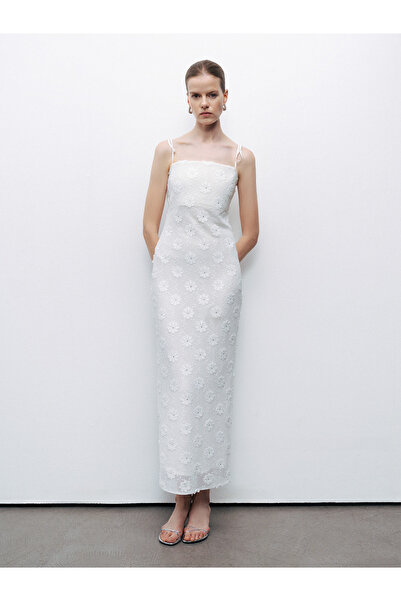 Nocturne Taşlı Brodeli Elbise