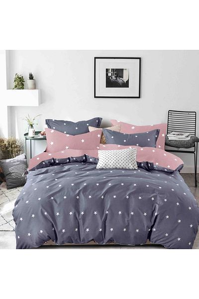 CHIRASO Lenjerie CHIRASO FINET 4 Piese, 1 Persoană, Cearceaf 155x230 cm, Imprimeu Vesel si Colorat