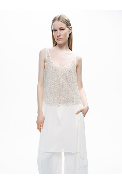 Nocturne Kristal Taş Detaylı Bluz