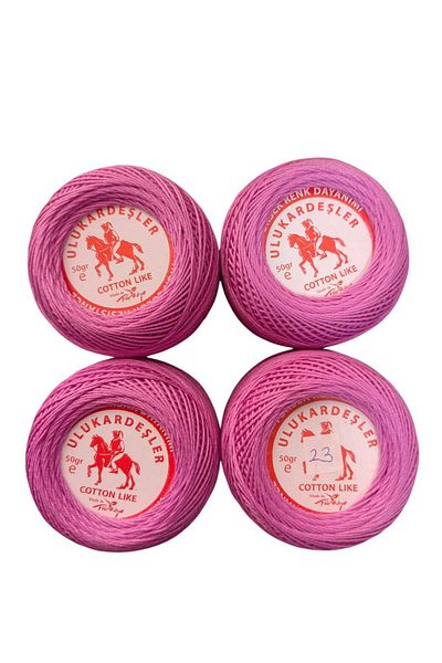 PeriStore Ulukardeşler 50 Gr Mercerized Punch Yarn Set of 4